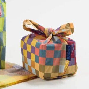 NWOT Mini Baggu - Medium Check Multi (Checks on checks)